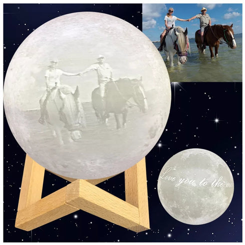 Lune romantique 3D personnalisée